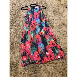 Jason Wu Sleeveless Abstract Floral Print Dress - Multicolor